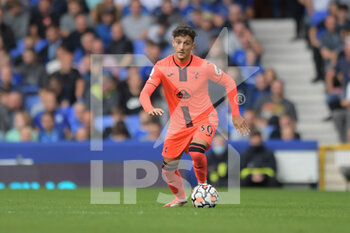 2021-09-25 - Norwich City defender Dimitris Giannoulis during the English championship Premier League football match between Everton and Norwich City on September 25, 2021 at Goodison Park in Liverpool, England - EVERTON VS NORWICH CITY - ENGLISH PREMIER LEAGUE - SOCCER