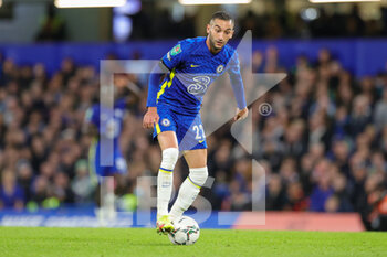 2021-10-26 - Hakim Ziyech (22) of Chelsea during the English League Cup, EFL Cup football match between Chelsea and Southampton on October 26, 2021 at Stamford Bridge in London, England - CHELSEA VS SOUTHAMPTON - ENGLISH PREMIER LEAGUE - SOCCER
