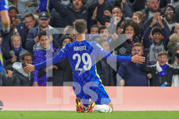 2021-10-26 - Kai Havertz (29) of Chelsea celebrates his goal during the English League Cup, EFL Cup football match between Chelsea and Southampton on October 26, 2021 at Stamford Bridge in London, England - CHELSEA VS SOUTHAMPTON - ENGLISH PREMIER LEAGUE - SOCCER