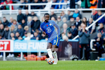 2021-10-30 - Chelsea defender Antonio Rudiger during the English championship Premier League football match between Newcastle United and Chelsea on October 30, 2021 at St James's Park in Newcastle, England - NEWCASTLE UNITED VS CHELSEA - ENGLISH PREMIER LEAGUE - SOCCER