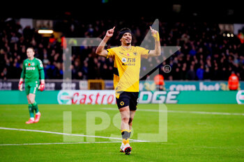 2021-11-01 - Wolverhampton Wanderers forward Raul Jimenez celebrates after his goal 2-0 during the English championship Premier League football match between Wolverhampton Wanderers and Everton on November 1, 2021 at Molineux stadium in Wolverhampton, England - WOLVERHAMPTON WANDERERS VS EVERTON - ENGLISH PREMIER LEAGUE - SOCCER