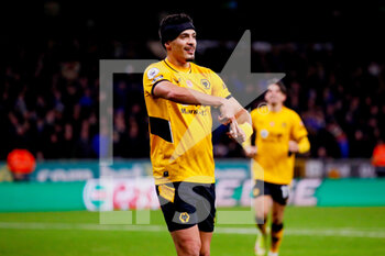 2021-11-01 - Wolverhampton Wanderers forward Raul Jimenez celebrates after his goal 2-0 during the English championship Premier League football match between Wolverhampton Wanderers and Everton on November 1, 2021 at Molineux stadium in Wolverhampton, England - WOLVERHAMPTON WANDERERS VS EVERTON - ENGLISH PREMIER LEAGUE - SOCCER