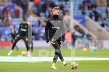 2021-11-20 - Timo Werner (11) of Chelsea warms up during the English championship Premier League football match between Leicester City and Chelsea on November 20, 2021 at the King Power Stadium in Leicester, England - LEICESTER CITY VS CHELSEA - ENGLISH PREMIER LEAGUE - SOCCER