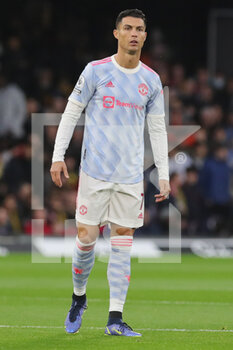 2021-11-21 - Manchester United Forward Cristiano Ronaldo during the English championship Premier League football match between Watford and Manchester United on November 20, 2021 at Vicarage Road in Watford, England - WATFORD VS MANCHESTER UNITED - ENGLISH PREMIER LEAGUE - SOCCER