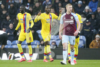 2021-11-20 - Crystal Palace forward Christian Benteke (20) celebrates his goal 0-1 during the English championship Premier League football match between Burnley and Crystal Palace on November 20, 2021 at Turf Moor in Burnley, England - BURNLEY VS CRYSTAL PALACE - ENGLISH PREMIER LEAGUE - SOCCER