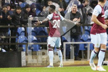 2021-11-20 - Burnley forward Maxwel Cornet (20) celebrates his goal 3-3 during the English championship Premier League football match between Burnley and Crystal Palace on November 20, 2021 at Turf Moor in Burnley, England - BURNLEY VS CRYSTAL PALACE - ENGLISH PREMIER LEAGUE - SOCCER