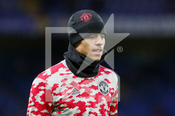 2021-11-29 - Manchester United striker Mason Greenwood (11) warms up during the English championship Premier League football match between Chelsea and Manchester United on November 28, 2021 at Stamford Bridge in London, England - CHELSEA VS MANCHESTER UNITED - ENGLISH PREMIER LEAGUE - SOCCER