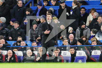 2021-11-29 - Michael Carrick Caretaker manager of Manchester United during the English championship Premier League football match between Chelsea and Manchester United on November 28, 2021 at Stamford Bridge in London, England - CHELSEA VS MANCHESTER UNITED - ENGLISH PREMIER LEAGUE - SOCCER
