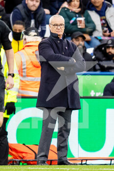 2021-11-28 - Watford Manager Claudio Ranieri during the English championship Premier League football match between Leicester City and Watford on November 28, 2021 at the King Power Stadium in Leicester, England - LEICESTER CITY VS WATFORD - ENGLISH PREMIER LEAGUE - SOCCER