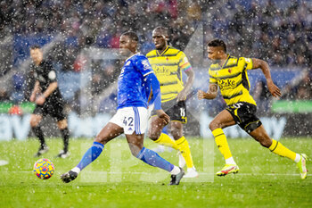 2021-11-28 - Leicester City Midfielder Boubakary Soumare (42) during the English championship Premier League football match between Leicester City and Watford on November 28, 2021 at the King Power Stadium in Leicester, England - LEICESTER CITY VS WATFORD - ENGLISH PREMIER LEAGUE - SOCCER