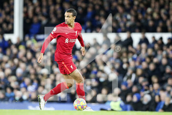 2021-12-01 - Liverpool defender Joel Matip during the English championship Premier League football match between Everton and Liverpool on December 1, 2021 at Goodison Park in Liverpool, England - EVERTON VS LIVERPOOL - ENGLISH PREMIER LEAGUE - SOCCER
