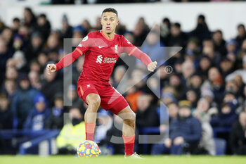 2021-12-01 - Liverpool midfielder Thiago Alcantara during the English championship Premier League football match between Everton and Liverpool on December 1, 2021 at Goodison Park in Liverpool, England - EVERTON VS LIVERPOOL - ENGLISH PREMIER LEAGUE - SOCCER