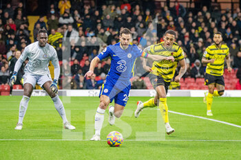 2021-12-01 - Chelsea defender Cesar Azpilicueta during the English championship Premier League football match between Watford and Chelsea on December 1, 2021 at Vicarage Road in Watford, England - WATFORD VS CHELSEA - ENGLISH PREMIER LEAGUE - SOCCER