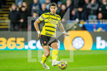 2021-12-01 - Watford defender Adam Masina during the English championship Premier League football match between Watford and Chelsea on December 1, 2021 at Vicarage Road in Watford, England - WATFORD VS CHELSEA - ENGLISH PREMIER LEAGUE - SOCCER