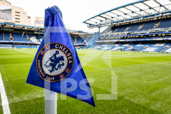 2021-12-11 - Illustration corner flag before the English championship Premier League football match between Chelsea and Leeds United on December 11, 2021 at Stamford Bridge in London, England - CHELSEA VS LEEDS UNITED - ENGLISH PREMIER LEAGUE - SOCCER