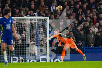 2021-12-11 - Leeds United goalkeeper Illan Meslier during the English championship Premier League football match between Chelsea and Leeds United on December 11, 2021 at Stamford Bridge in London, England - CHELSEA VS LEEDS UNITED - ENGLISH PREMIER LEAGUE - SOCCER