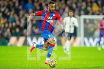 2021-12-12 - Crystal Palace forward Jordan Ayew during the English championship Premier League football match between Crystal Palace and Everton on December 12, 2021 at Selhurst Park in London, England - CRYSTAL PALACE VS EVERTON - ENGLISH PREMIER LEAGUE - SOCCER
