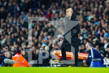 2021-12-14 - Pep Guardiola of Manchester City (Manager) during the English championship Premier League football match between Manchester City and Leeds United on December 14, 2021 at the Etihad Stadium in Manchester, England - MANCHESTER CITY VS LEEDS UNITED - ENGLISH PREMIER LEAGUE - SOCCER