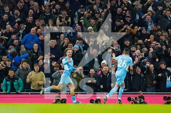 2021-12-14 - Manchester City midfielder Jack Grealish (10) celebrates the 2-0 goal during the English championship Premier League football match between Manchester City and Leeds United on December 14, 2021 at the Etihad Stadium in Manchester, England - MANCHESTER CITY VS LEEDS UNITED - ENGLISH PREMIER LEAGUE - SOCCER