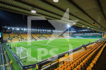 2021-12-14 - A general view inside Carrow Road Stadium during the English championship Premier League football match between Norwich City and Aston Villa on December 14, 2021 at Carrow Road in Norwich, England - NORWICH CITY VS ASTON VILLA - ENGLISH PREMIER LEAGUE - SOCCER