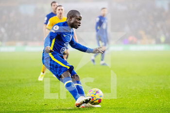 2021-12-19 - Chelsea midfielder N'Golo Kante during the English championship Premier League football match between Wolverhampton Wanderers and Chelsea on December 19, 2021 at Molineux in Wolverhampton, England - WOLVERHAMPTON WANDERERS VS CHELSEA - ENGLISH PREMIER LEAGUE - SOCCER