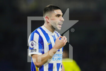2021-12-27 - Brighton and Hove Albion forward Neal Maupay during the English championship Premier League football match between Brighton and Hove Albion and Brentford on December 26, 2021 at the American Express Community Stadium in Brighton and Hove, England - BRIGHTON AND HOVE ALBION VS BRENTFORD - ENGLISH PREMIER LEAGUE - SOCCER