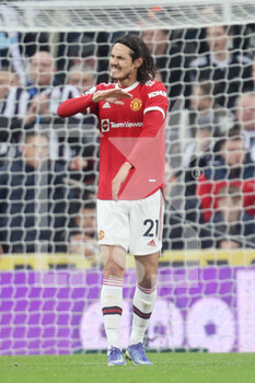 2021-12-27 - Edinson Cavani (21) of Manchester United reacts during the English championship Premier League football match between Newcastle United and Manchester United on December 27, 2021 at St James's Park in Newcastle, England - NEWCASTLE UNITED VS MANCHESTER UNITED - ENGLISH PREMIER LEAGUE - SOCCER