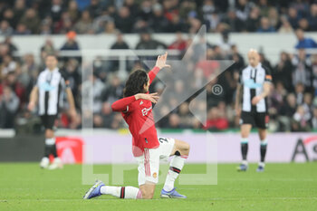 2021-12-27 - Edinson Cavani (21) of Manchester United celebrates his goal 1-1 during the English championship Premier League football match between Newcastle United and Manchester United on December 27, 2021 at St James's Park in Newcastle, England - NEWCASTLE UNITED VS MANCHESTER UNITED - ENGLISH PREMIER LEAGUE - SOCCER