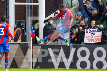 2021-12-28 - Jean-Philippe Mateta (14) of Crystal Palace celebrates his goal 2-0 during the English championship Premier League football match between Crystal Palace and Norwich City on December 28, 2021 at Selhurst Park in London, England - CRYSTAL PALACE VS NORWICH CITY - ENGLISH PREMIER LEAGUE - SOCCER