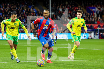 2021-12-28 - Jordan Ayew (9) of Crystal Palace during the English championship Premier League football match between Crystal Palace and Norwich City on December 28, 2021 at Selhurst Park in London, England - CRYSTAL PALACE VS NORWICH CITY - ENGLISH PREMIER LEAGUE - SOCCER
