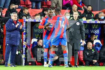 2021-12-28 - Substitution Christian Benteke (20), Jean-Philippe Mateta (14) of Crystal Palace during the English championship Premier League football match between Crystal Palace and Norwich City on December 28, 2021 at Selhurst Park in London, England - CRYSTAL PALACE VS NORWICH CITY - ENGLISH PREMIER LEAGUE - SOCCER
