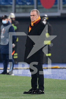 2021-12-09 - Fatih Terim coach (Galatasaray)  during the UEFA Europa League football match between SS Lazio and Galatasaray at The Olympic Stadium in Rome on 09 December 2021. - SS LAZIO VS GALATASARAY FC - UEFA EUROPA LEAGUE - SOCCER
