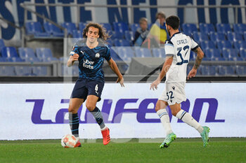 2021-10-21 - Matteo Guendouzi (Marsiglia) during the UEFA Europa League football match between SS Lazio and Marsiglia at The Olympic Stadium in Rome on 21 October 2021. - SS LAZIO VS OLYMPIQUE DE MARSEILLE - UEFA EUROPA LEAGUE - SOCCER