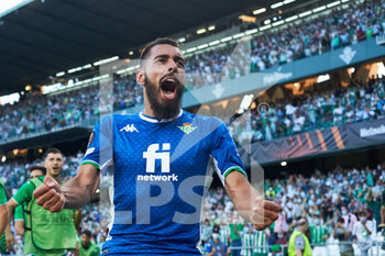 2021-09-16 - Borja Iglesias of Real Betis celebrates a goal during the UEFA Europa League, Group G, football match played between Real Betis and Celtic FC at Benito Villamarin stadium on September 16, 2021, in Sevilla, Spain. Photo Joaquin Corchero / Spain DPPI / DPPI - REAL BETIS VS CELTIC FC - UEFA EUROPA LEAGUE - SOCCER