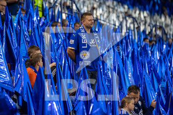 2021-09-16 - Leicester fan during the Europa League match between Leicester City and Napoli at the King Power Stadium, Leicester, England on 16 September 2021. Photo John Mallett / ProSportsImages / DPPI - LEICESTER CITY VS SSC NAPOLI - UEFA EUROPA LEAGUE - SOCCER