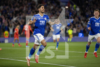 2021-09-16 - Leicester City Forward Ayoze Perex celebrates scoring during the Europa League match between Leicester City and Napoli at the King Power Stadium, Leicester, England on 16 September 2021. Photo John Mallett / ProSportsImages / DPPI - LEICESTER CITY VS SSC NAPOLI - UEFA EUROPA LEAGUE - SOCCER