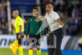 2021-09-16 - SSC Napoli Coach Luciano Spalletti during the Europa League match between Leicester City and Napoli at the King Power Stadium, Leicester, England on 16 September 2021. Photo John Mallett / ProSportsImages / DPPI - LEICESTER CITY VS SSC NAPOLI - UEFA EUROPA LEAGUE - SOCCER