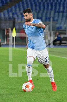 2021-09-30 - Elseid Hysaj (SS Lazio)  during the UEFA Europa League football match between SS Lazio and Lokomotiv Mosca at The Olympic Stadium in Rome on 30 September 2021. - SS LAZIO VS LOKOMOTIV MOSCA - UEFA EUROPA LEAGUE - SOCCER