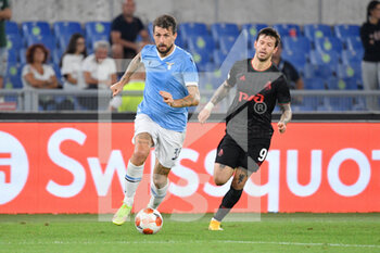 2021-09-30 - Francesco Acerbi (SS Lazio)  during the UEFA Europa League football match between SS Lazio and Lokomotiv Mosca at The Olympic Stadium in Rome on 30 September 2021. - SS LAZIO VS LOKOMOTIV MOSCA - UEFA EUROPA LEAGUE - SOCCER