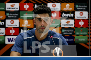 2021-09-30 - Alvaro Gonzalez of Marseille answers to the media during the post-match press conference following the UEFA Europa League, Group E football match between Olympique de Marseille (OM) and Galatasaray SK on September 30, 2021 at Stade Velodrome in Marseille, France - OLYMPIQUE DE MARSEILLE (OM) VS GALATASARAY SK - UEFA EUROPA LEAGUE - SOCCER