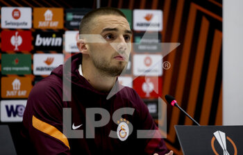 2021-09-30 - Berkan Kutlu of Galatasaray answers to the media during the post-match press conference following the UEFA Europa League, Group E football match between Olympique de Marseille (OM) and Galatasaray SK on September 30, 2021 at Stade Velodrome in Marseille, France - OLYMPIQUE DE MARSEILLE (OM) VS GALATASARAY SK - UEFA EUROPA LEAGUE - SOCCER