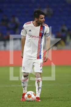 2021-09-30 - Leo DUBOIS of Lyon during the UEFA Europa League, Group A football match between Olympique Lyonnais and Brondby IF on September 30, 2021 at Groupama stadium in Decines-Charpieu near Lyon, France - OLYMPIQUE LYONNAIS VS BRONDBY IF - UEFA EUROPA LEAGUE - SOCCER
