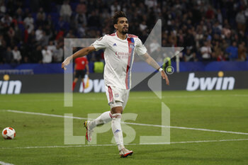 2021-09-30 - Lucas PAQUETA of Lyon during the UEFA Europa League, Group A football match between Olympique Lyonnais and Brondby IF on September 30, 2021 at Groupama stadium in Decines-Charpieu near Lyon, France - OLYMPIQUE LYONNAIS VS BRONDBY IF - UEFA EUROPA LEAGUE - SOCCER