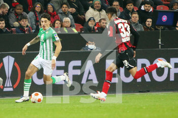 2021-11-04 - Hector Bellerin of Real Betis Balompie during the UEFA Europa League, Group G football match between Bayer Leverkusen and Real Betis Balompie on November 4, 2021 at BayArena in Leverkusen, Germany - BAYER LEVERKUSEN VS REAL BETIS BALOMPIE - UEFA EUROPA LEAGUE - SOCCER
