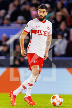 2021-11-04 - Spartak Moscow Defender Maximiliano Caufriez during the UEFA Europa League, Group C football match between Leicester City and Spartak Moscow on November 4, 2021 at the King Power Stadium in Leicester, England - LEICESTER CITY VS SPARTAK MOSCOW - UEFA EUROPA LEAGUE - SOCCER