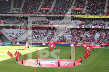 2021-08-14 - Ambiance before match during the French championship Ligue 1 football match between LOSC Lille and OGC Nice on August 14, 2021 at Pierre Mauroy stadium in Villeneuve-d'Ascq near Lille, France - Photo Laurent Sanson / LS Medianord / DPPI - LOSC LILLE VS OGC NICE - FRENCH LIGUE 1 - SOCCER