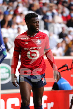 2021-08-14 - Jonathan BAMBA 7 LOSC during the French championship Ligue 1 football match between LOSC Lille and OGC Nice on August 14, 2021 at Pierre Mauroy stadium in Villeneuve-d'Ascq near Lille, France - Photo Laurent Sanson / LS Medianord / DPPI - LOSC LILLE VS OGC NICE - FRENCH LIGUE 1 - SOCCER