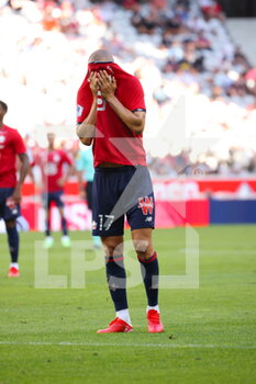2021-08-14 - Burak Yilmaz 17 LOSC during the French championship Ligue 1 football match between LOSC Lille and OGC Nice on August 14, 2021 at Pierre Mauroy stadium in Villeneuve-d'Ascq near Lille, France - Photo Laurent Sanson / LS Medianord / DPPI - LOSC LILLE VS OGC NICE - FRENCH LIGUE 1 - SOCCER