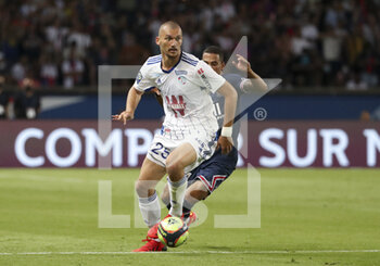 2021-08-14 - Ludovic Ajorque of Strasbourg during the French championship Ligue 1 football match between Paris Saint-Germain and RC Strasbourg on August 14, 2021 at Parc des Princes stadium in Paris, France - Photo Jean Catuffe / DPPI - PARIS SAINT-GERMAIN VS RC STRASBOURG - FRENCH LIGUE 1 - SOCCER