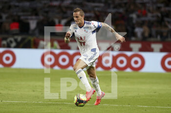 2021-08-14 - Dimitri Lienard of Strasbourg during the French championship Ligue 1 football match between Paris Saint-Germain and RC Strasbourg on August 14, 2021 at Parc des Princes stadium in Paris, France - Photo Jean Catuffe / DPPI - PARIS SAINT-GERMAIN VS RC STRASBOURG - FRENCH LIGUE 1 - SOCCER